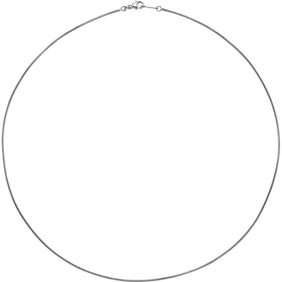 Platinum 1mm Solid Round Snake Chain Necklace, 16 Inch - Picture 2 of 5